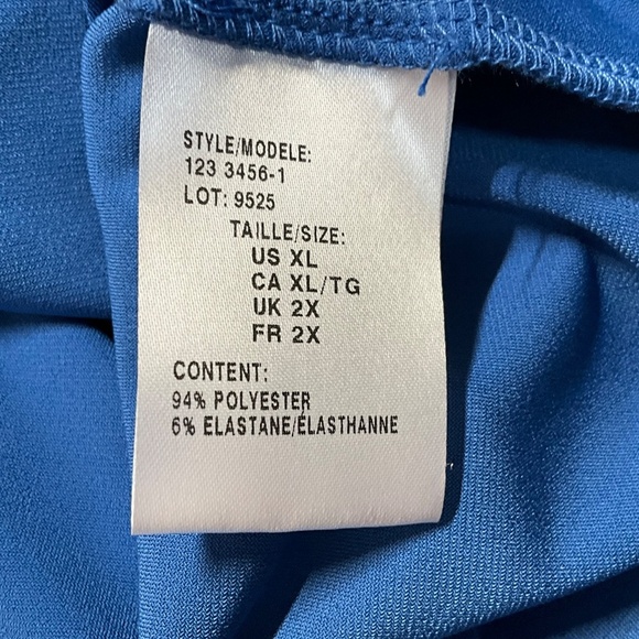 MR. MAX FASHIONS Jersey Knit Rhinestone Detail Dolman Top US Sz XL - Picture 8 of 9